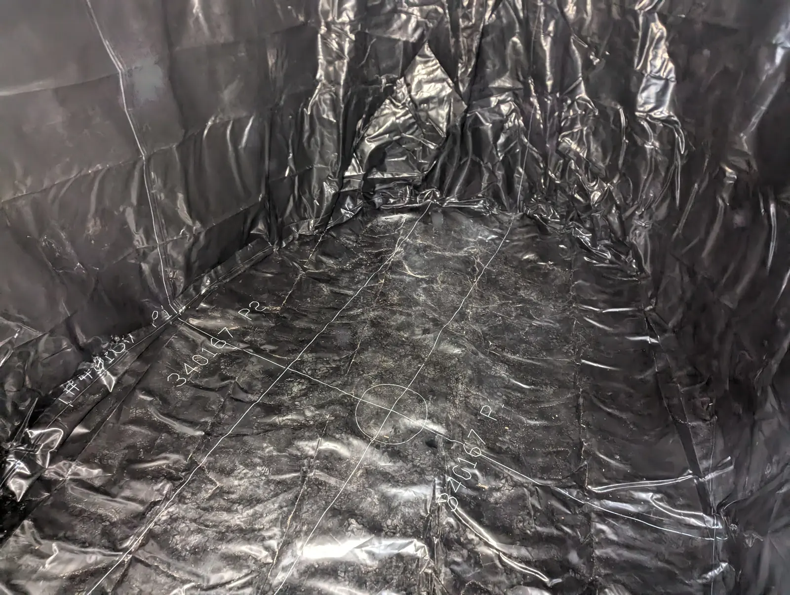 Tank liner installed in an underground concrete tank